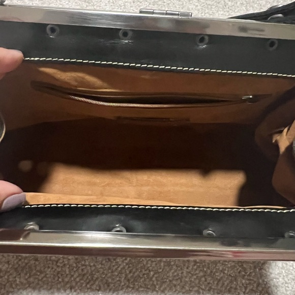 Patricia Nash Italian Leather satchel handbag - Picture 6 of 7